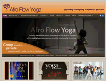Tablet Screenshot of afroflowyoga.com
